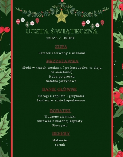 Menu #1 > 120,00 zł za osobę